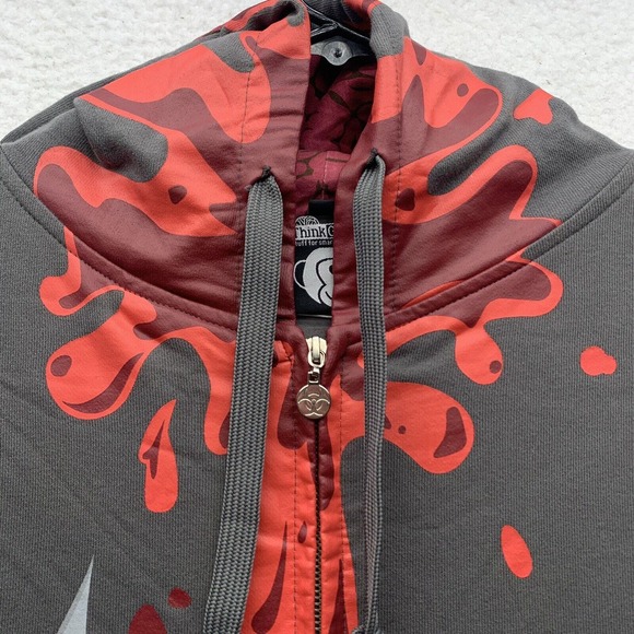 ThinkGeek Hoodie Mens 3XL Sweatshirt Zombie Walking Dead Brain Video Games Nerd - Picture 5 of 15
